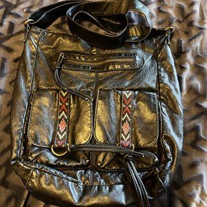 Boho crossbody with Aztec detail on pocket. Brand is t-shirt and jeans